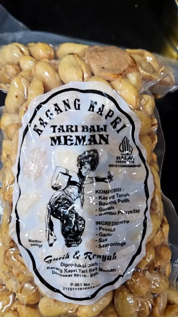 Camilan Legendaris Kacang Tari Bali