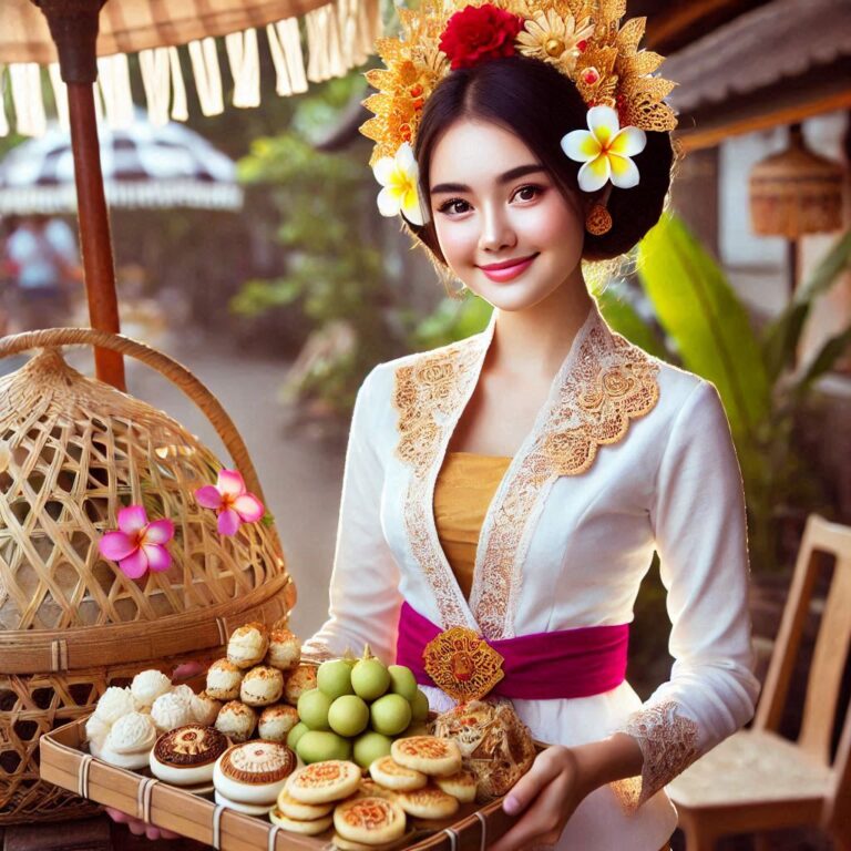 Penjual Kudapan Tradisional Bali